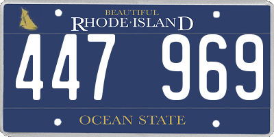RI license plate 447969