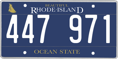 RI license plate 447971