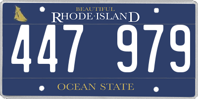 RI license plate 447979