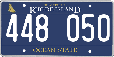 RI license plate 448050