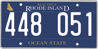 RI license plate 448051