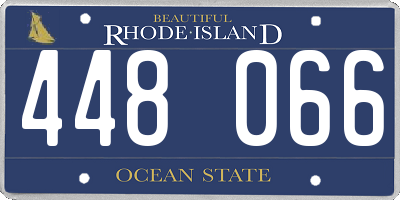 RI license plate 448066