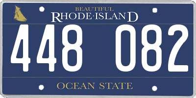 RI license plate 448082