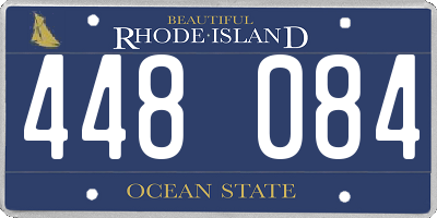 RI license plate 448084