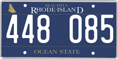 RI license plate 448085