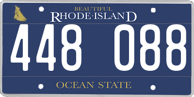 RI license plate 448088