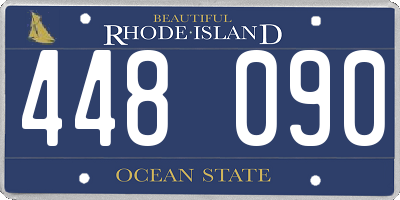 RI license plate 448090