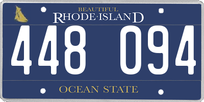 RI license plate 448094