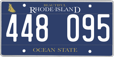 RI license plate 448095
