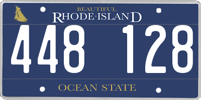 RI license plate 448128