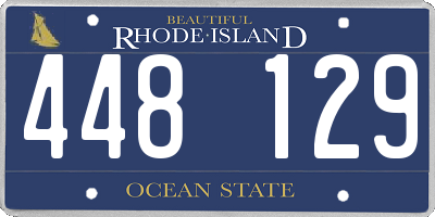RI license plate 448129