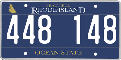 RI license plate 448148
