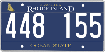 RI license plate 448155