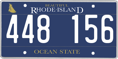 RI license plate 448156