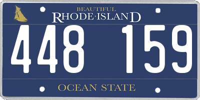 RI license plate 448159