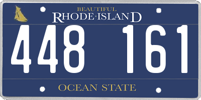 RI license plate 448161