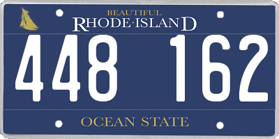 RI license plate 448162