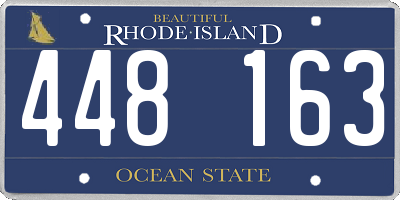 RI license plate 448163