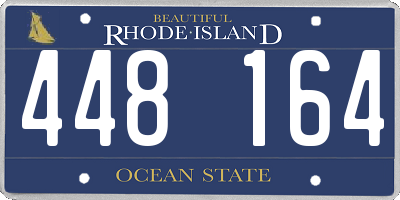 RI license plate 448164