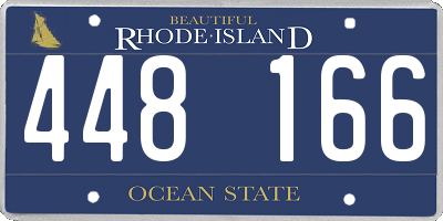RI license plate 448166