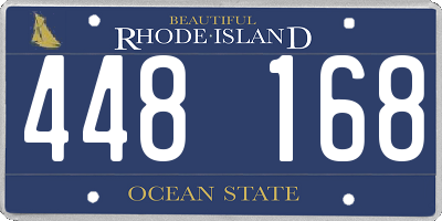 RI license plate 448168