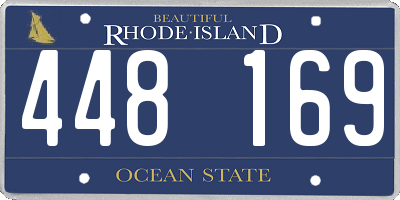 RI license plate 448169