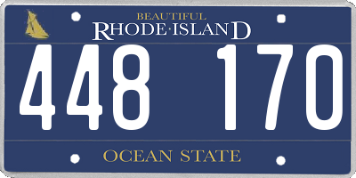 RI license plate 448170