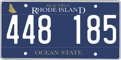 RI license plate 448185