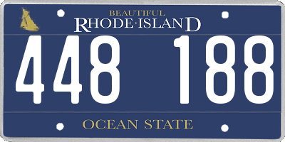 RI license plate 448188