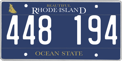 RI license plate 448194