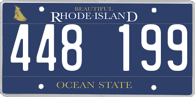 RI license plate 448199