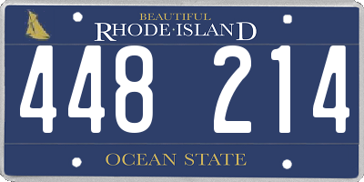 RI license plate 448214