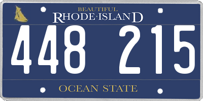 RI license plate 448215