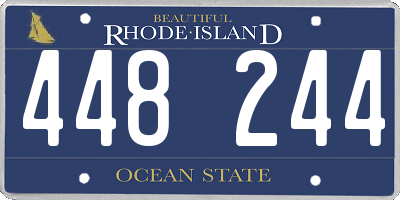 RI license plate 448244