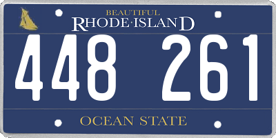RI license plate 448261