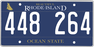 RI license plate 448264