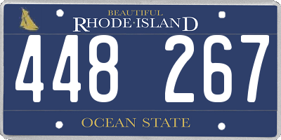 RI license plate 448267