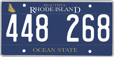 RI license plate 448268