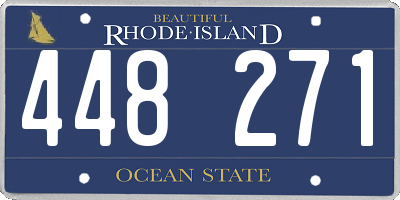 RI license plate 448271
