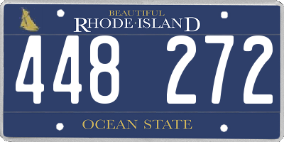 RI license plate 448272