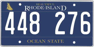 RI license plate 448276