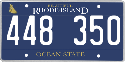 RI license plate 448350
