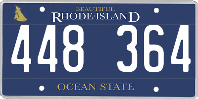 RI license plate 448364