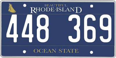 RI license plate 448369