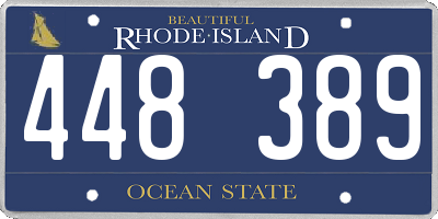 RI license plate 448389
