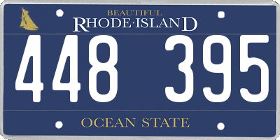 RI license plate 448395