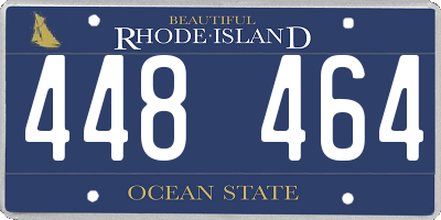 RI license plate 448464