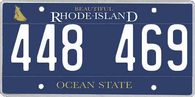 RI license plate 448469