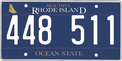 RI license plate 448511
