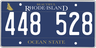 RI license plate 448528